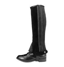 Tough 1 Tough 1 Black Leather Half Chaps 63-66-2-103 Large