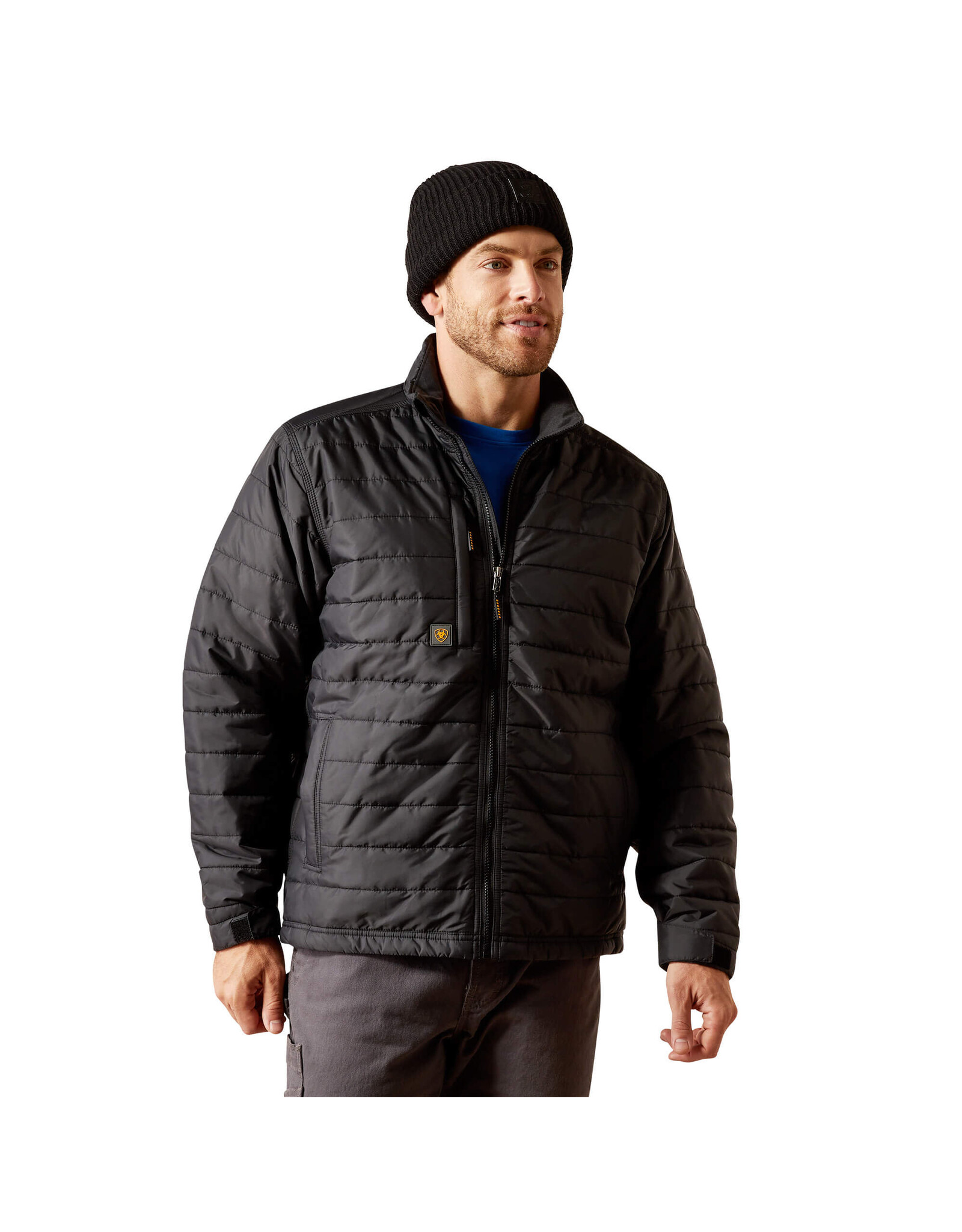 Ariat Rebar Jackets: Men's 10032975 Black Rebar Valiant Ripstop Insulated Jacket