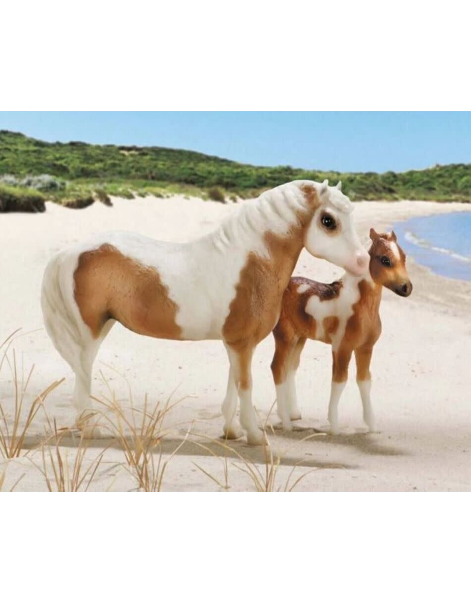 Breyer Breyer "Misty & Stormy" Chincoteague Pony with Foal & Book 1157
