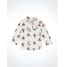 Wrangler Wrangler Baby Girl Rodeo Print 112356562 Long Sleeve Pearlsnap