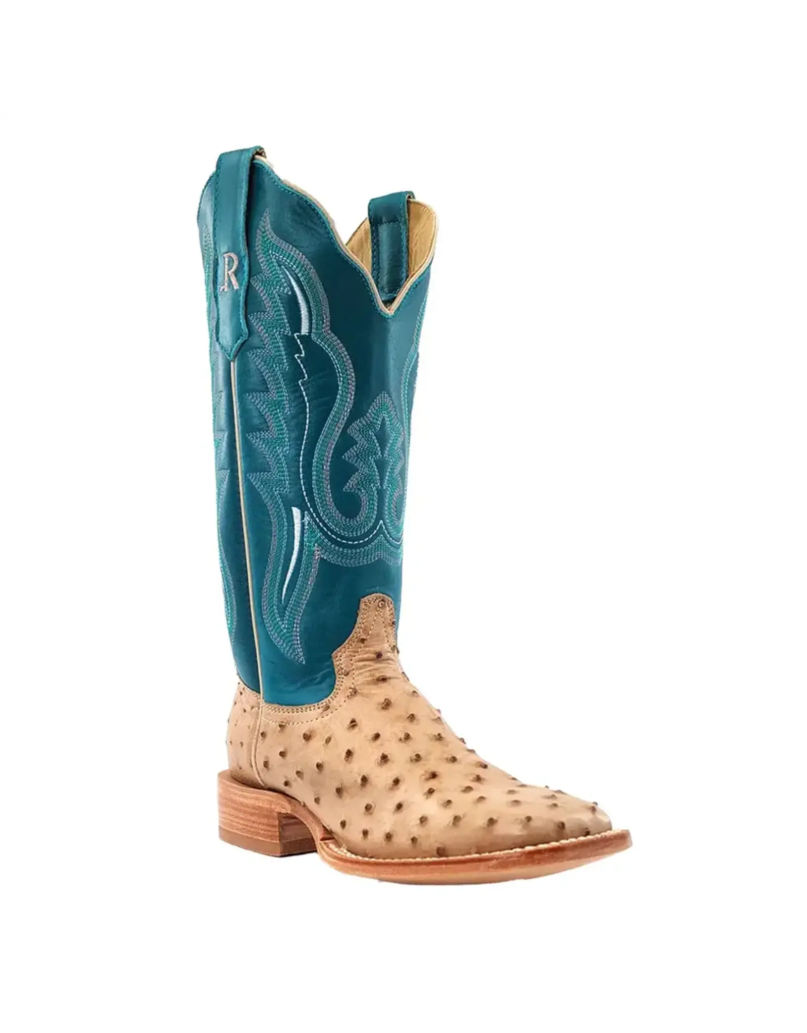 R Watson Ladies Sand Bruciato Full Quill Ostrich RWL4302-2 Exotic