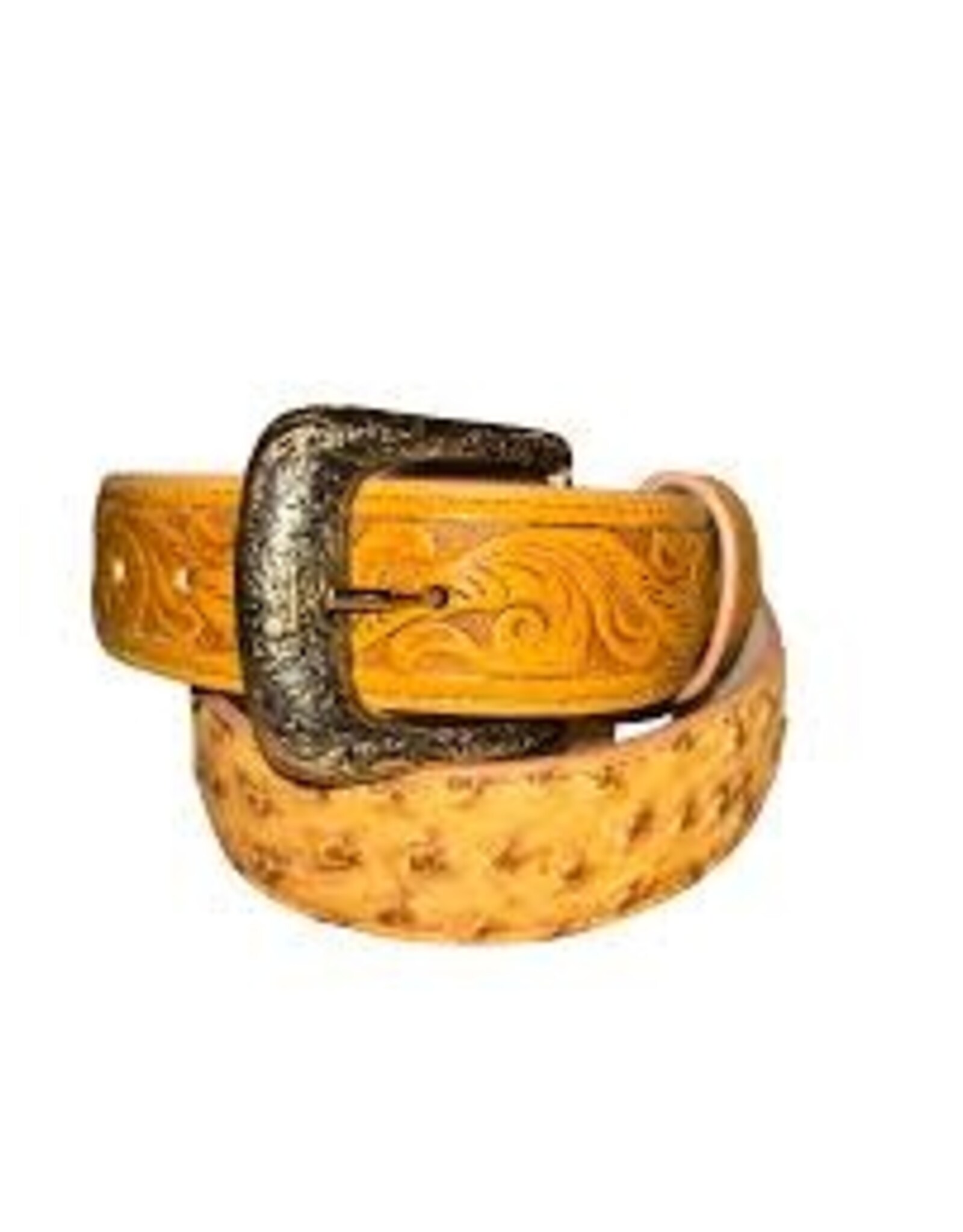 R Watson R Watson Tan Ostrich Belt RWB2310