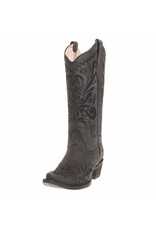 Circle G Circle G Ladies Black Filigree L5433 Snip Toe Boots