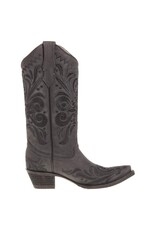 Circle G Circle G Ladies Black Filigree L5433 Snip Toe Boots
