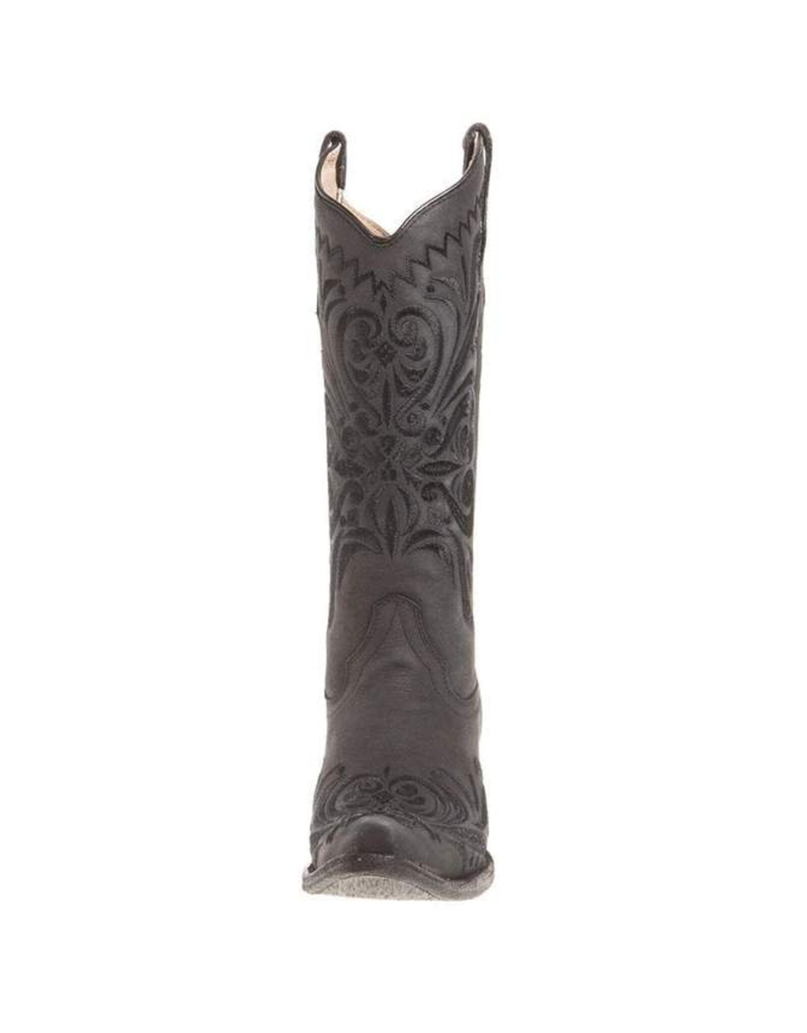 Circle G Circle G Ladies Black Filigree L5433 Snip Toe Boots