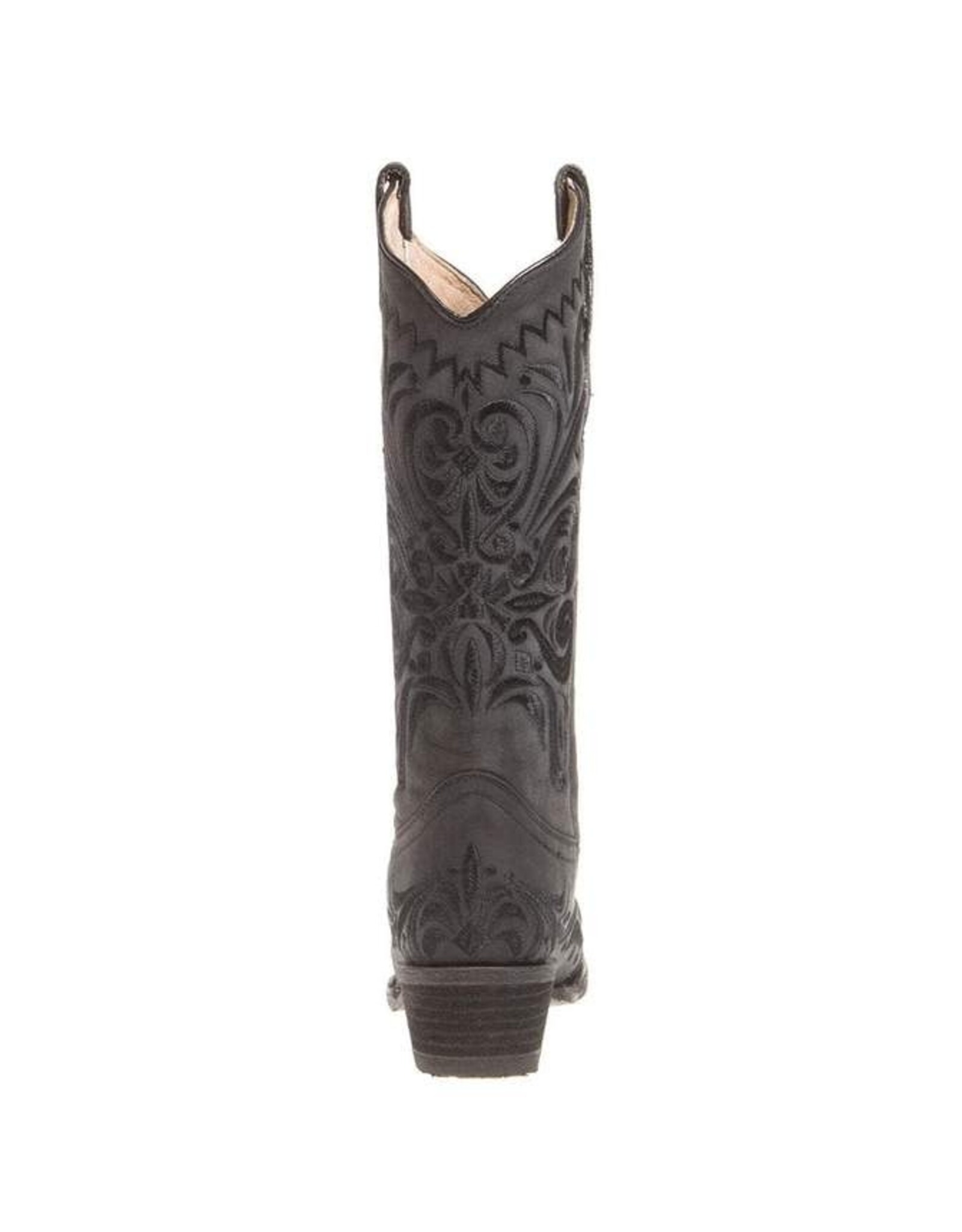 Circle G Circle G Ladies Black Filigree L5433 Snip Toe Boots