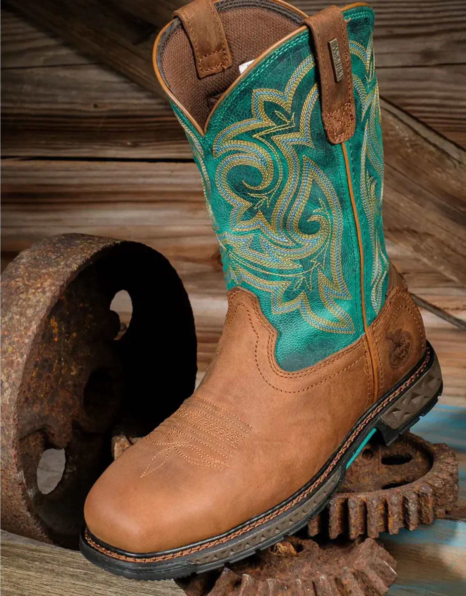 Georgia Boot Georgia Ladies Steel Toe Teal Top Carbotec Work Boot GB00386