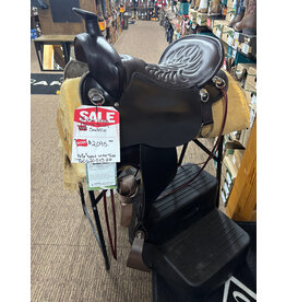 Tucker High Plains T60-620-5113-22 16.5" Seat Walnut Wide Tree Trail Saddle