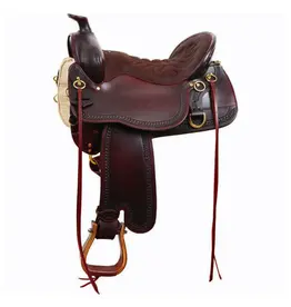 Tucker Tucker High Plains Heritage Heavy Oil Chestnut 16.5" Seat Wide Tree 360-6T1-9214-12 Trail Saddle