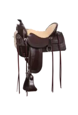 Tucker Old West Heritage Heavy Oil Chestnut 16.5" Seat Wide Tree 377-6T1-1214-42 Trail Saddle