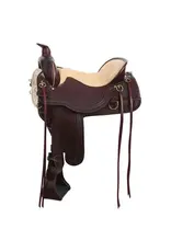 Tucker Cheyenne Heritage Heavy Oil Chestnut 17.5" Seat Wide Tree 367-7T1-9214-12 Trail Saddle