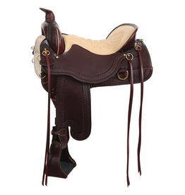 Tucker Cheyenne Heritage Heavy Oil Chestnut 16.5" Seat Medium Tree 367-6T1-9214-11 Trail Saddle