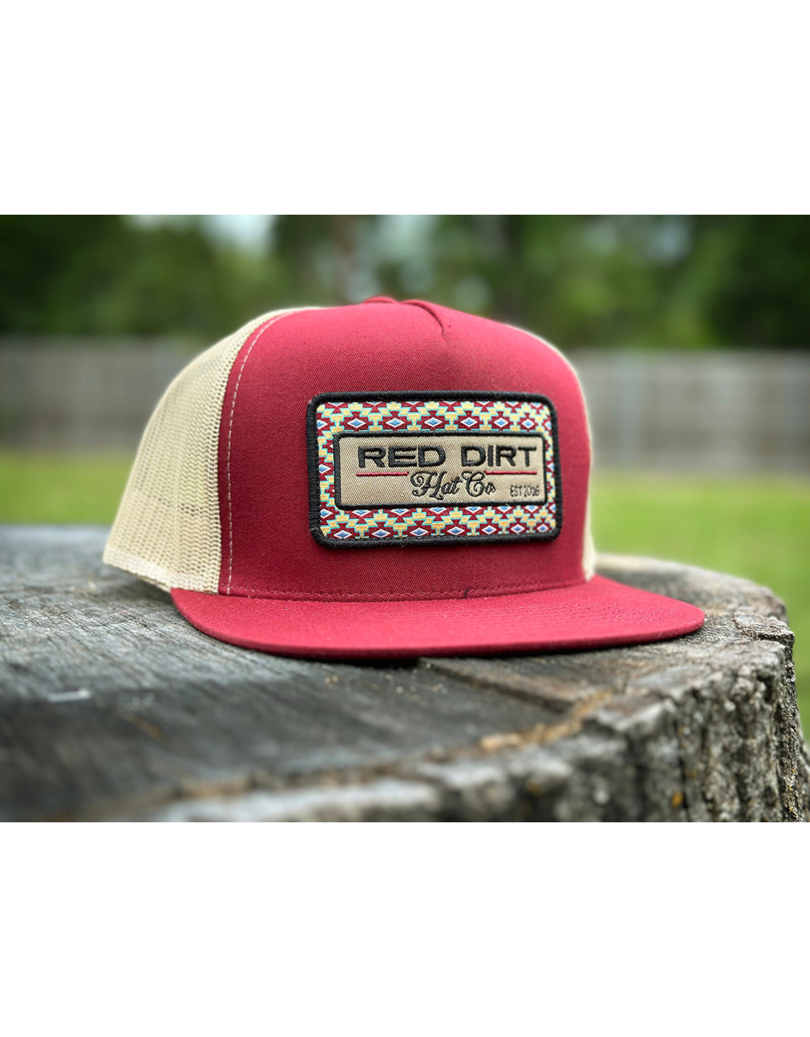 Red Dirt Hat Company Red Dirt Hat Co. "Saddle Up" Burgundy Flatbill Cap RDHC-338