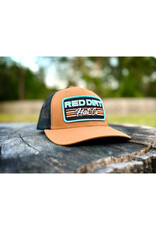 Red Dirt Hat Company Red Dirt Hat Co. "Between the Lines" Black/Caramel Flatbill Cap RDHC-486