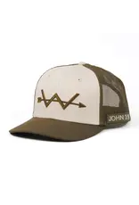 Webb Western John 3:16 Olive/Cream Snapback Cap with Verse Inside