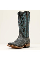 Ariat Mens Futurity Showman Cape Grey Buffalo Emboss/Raven Black 10061216 Western Boots