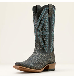 Ariat Mens Futurity Showman Cape Grey Buffalo Emboss/Raven Black 10061216 Western Boots