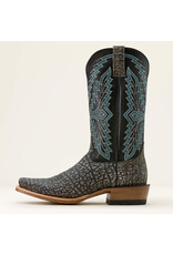 Ariat Mens Futurity Showman Cape Grey Buffalo Emboss/Raven Black 10061216 Western Boots