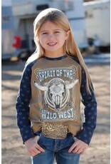 Cruel Cruel Girl Spirit Of The Wild West LS Tee CTK3550013 Olive