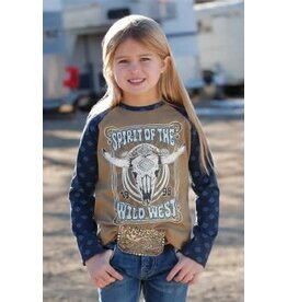 Cruel Cruel Girl Spirit Of The Wild West LS Tee CTK3550013 Olive