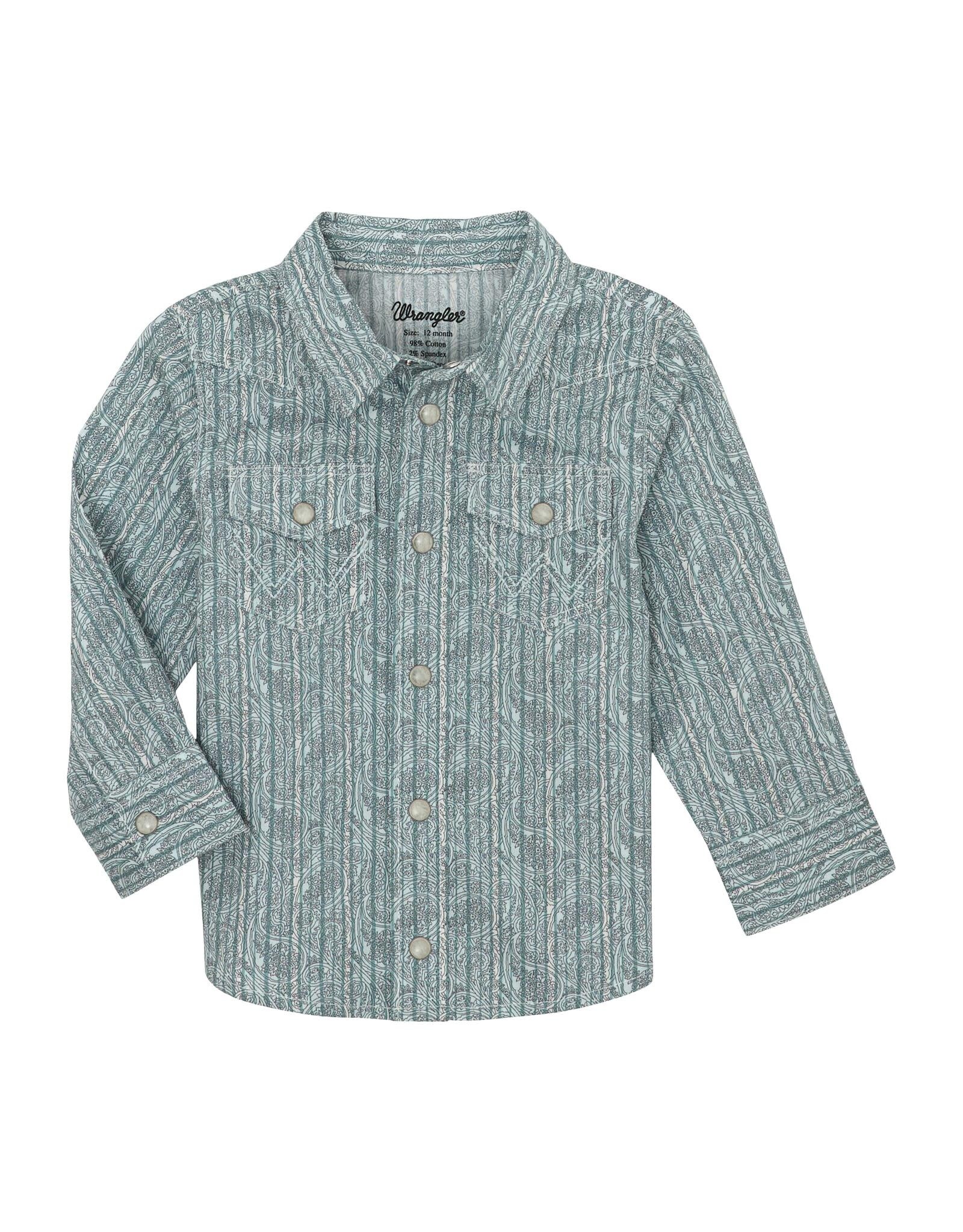 Wrangler Wrangler Baby Boy Long Sleeve Pearl Snap Western Shirt 112359675