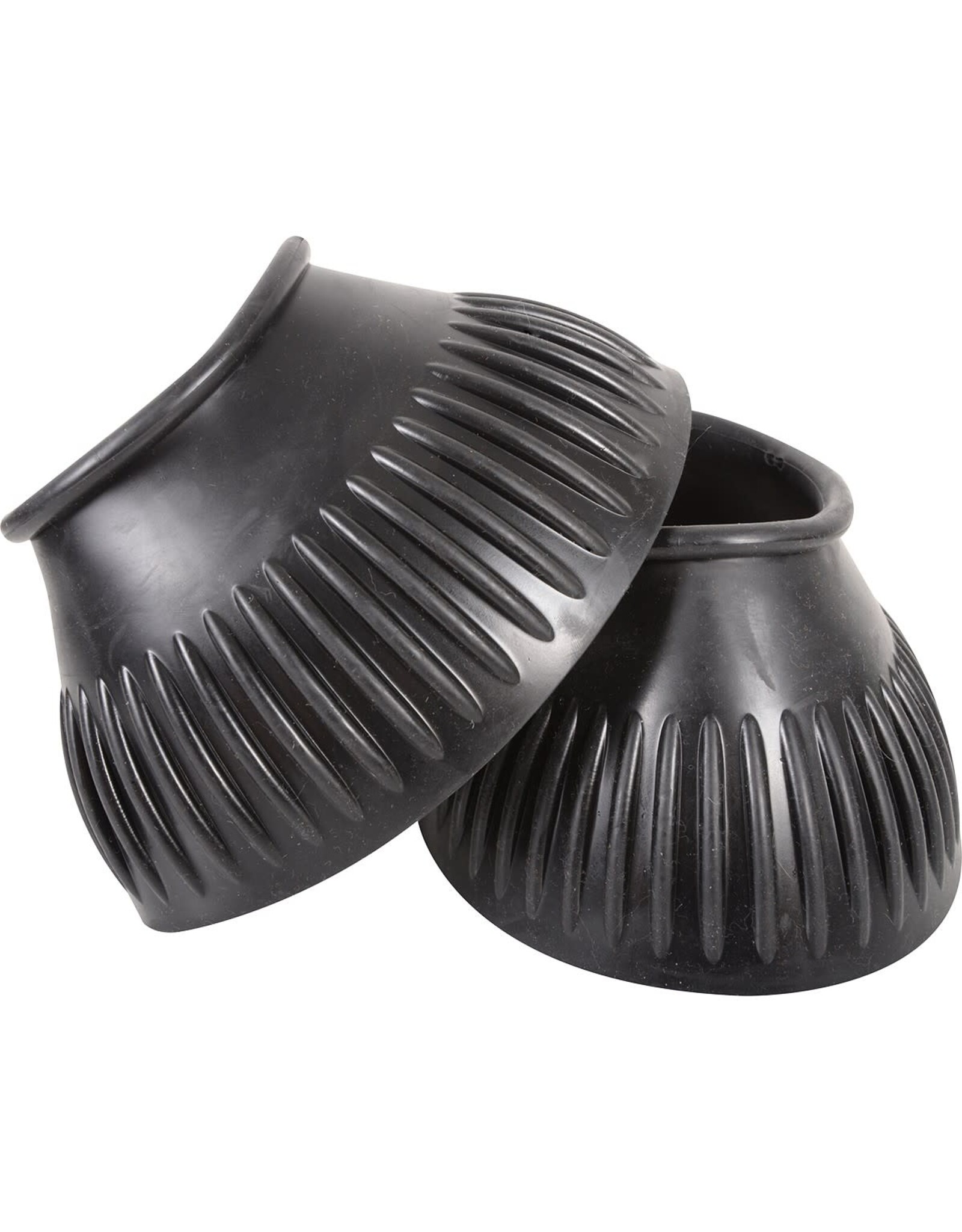 Classic Equine Classic Equine Rubber Pull On Bell Boots CRPOBBBKM Black Medium