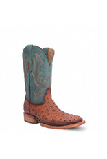 Corral Mens Cognac/Navy Blue Ostrich A4500 Western Boots