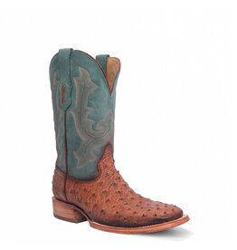 Corral Mens Cognac/Navy Blue Ostrich A4500 Western Boots