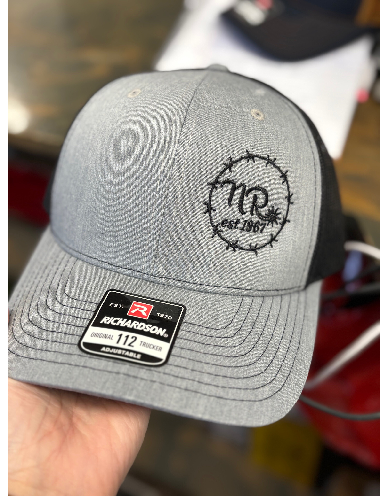 NR Nelson Royal's Small Barbwire Side Logo Cap HG/BLK 112-1007