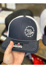NR Nelson Royal's Small Barbwire Side Logo Cap BL/WH 112-1008