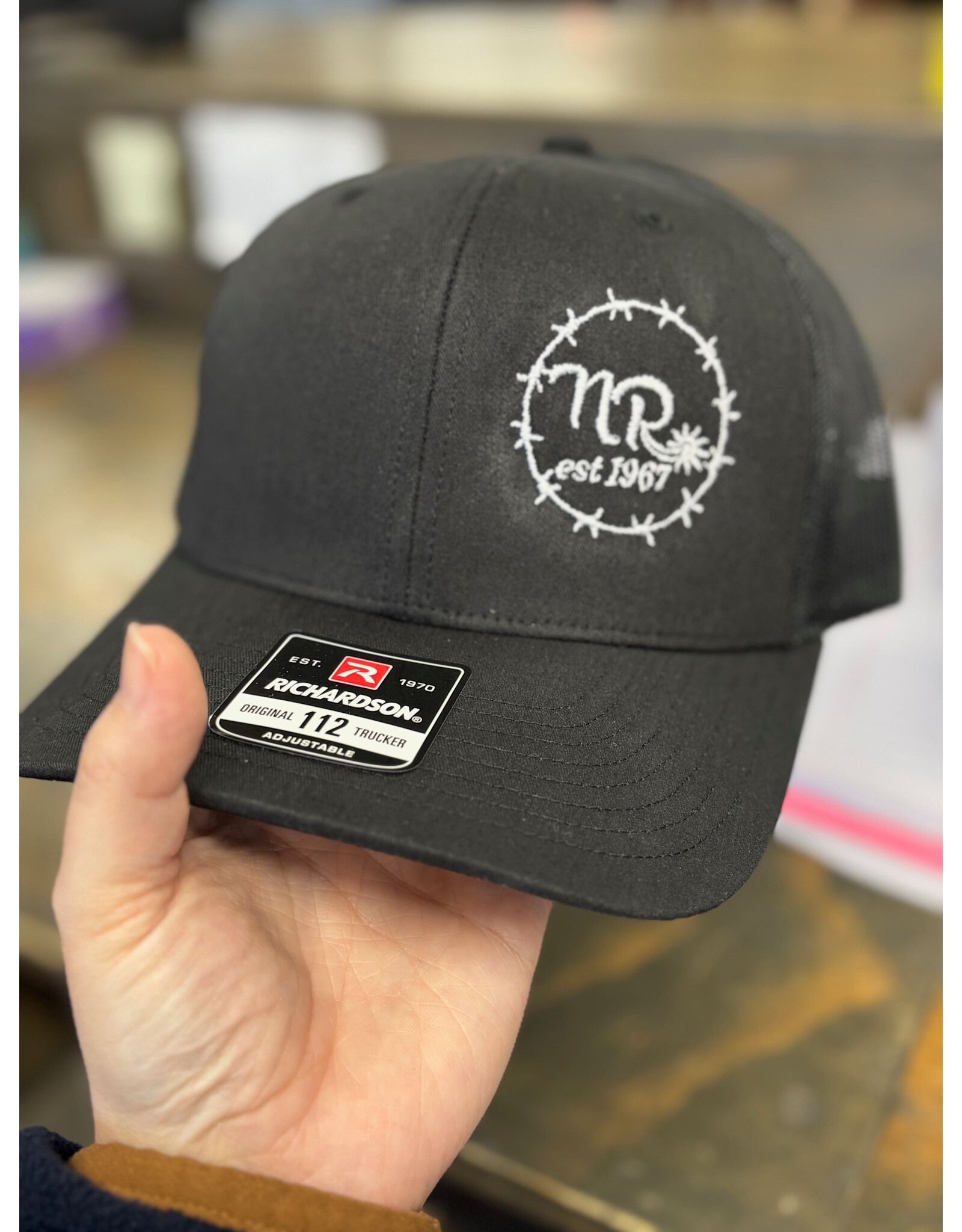 NR Nelson Royal's Small Barbwire Side Logo Cap BL/BL 112-1004