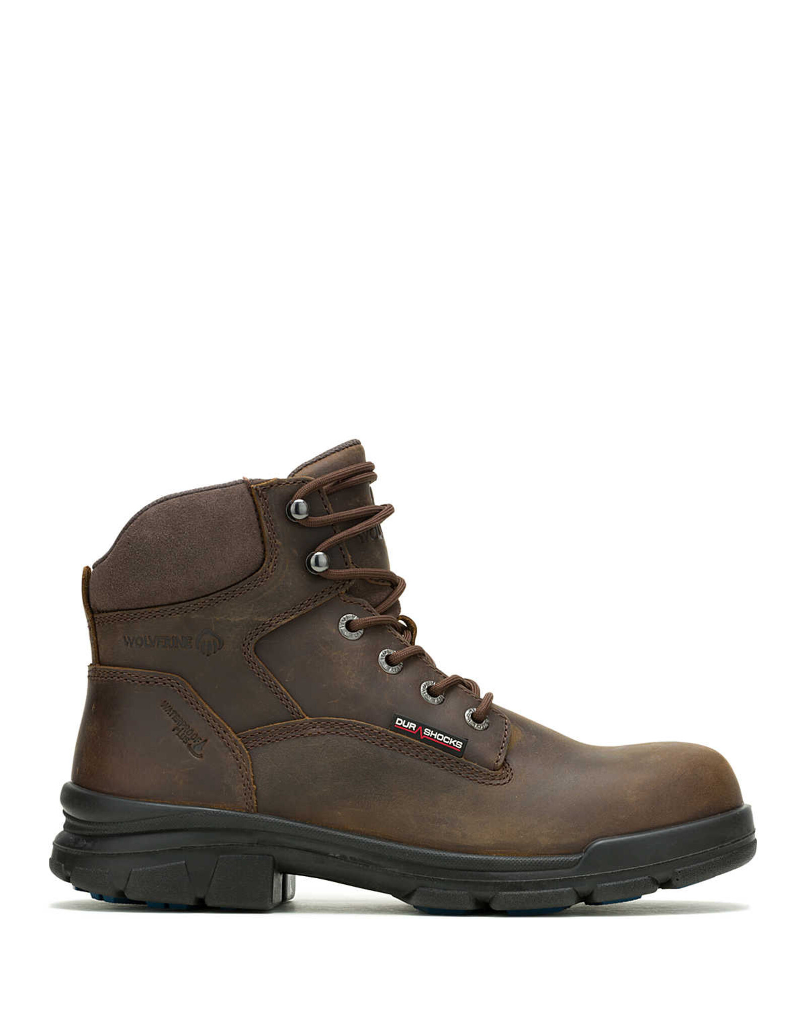 Wolverine  Men's Waterproof Durashock 6” Dark Brown W240023 Work Boots