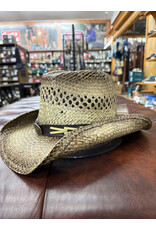 Milano Milano Straw Hat with Bull on Black Band MS554OS-NAT