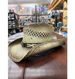 Milano Milano Straw Hat with Bull on Black Band MS554OS-NAT