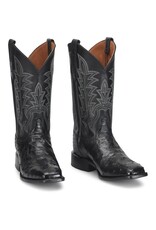 Justin Men's Rancher Black Full Quill Ostrich GR5335 Exotic Western Boots