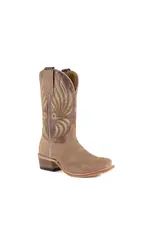 Hyer Hyer Ladies Cutter Toe Willowbrook Roughout HW42014 Sand Western Boots