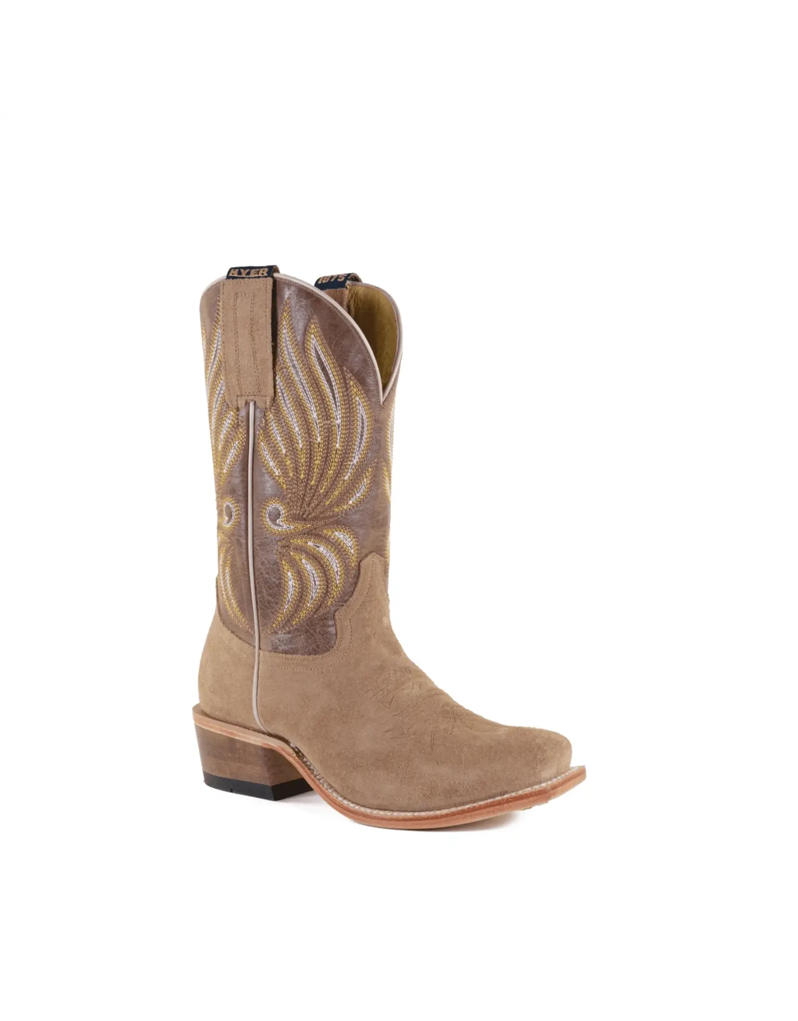 Hyer Hyer Ladies Cutter Toe Willowbrook Roughout HW42014 Sand Western Boots