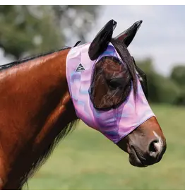 Professional's Choice Comfort Fly Mask  CFM200-GEO Pink/Purple Geo Horse Size