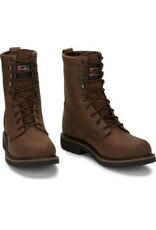 Justin Men's 8” Wyoming Laceup Waterproof SE961 Soft Toe Work Boots