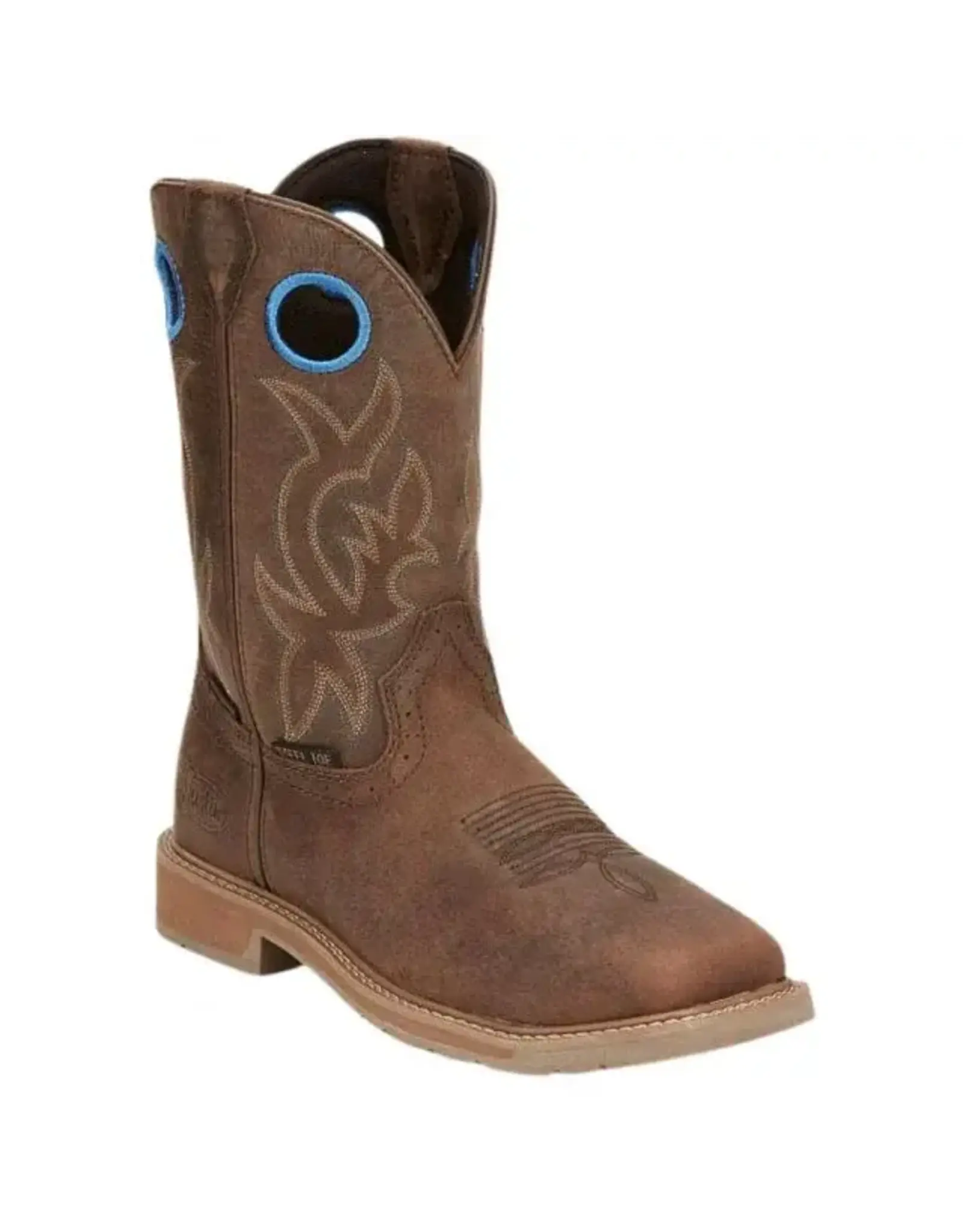 Justin Men's All Round Walnut Brown Water Buffalo Steel Toe Waterproof Work Boots SE3115