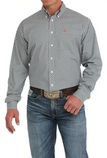 Cinch Cinch Men's Multicolor Geo Print Classic Fit MTW1105885 WHT Long Sleeve Button Up Shirt