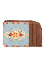 Wrangler Wrangler Denim/Brown Aztec Print Card Case WG2203-W005BR