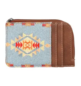 Wrangler Wrangler Denim/Brown Aztec Print Card Case WG2203-W005BR