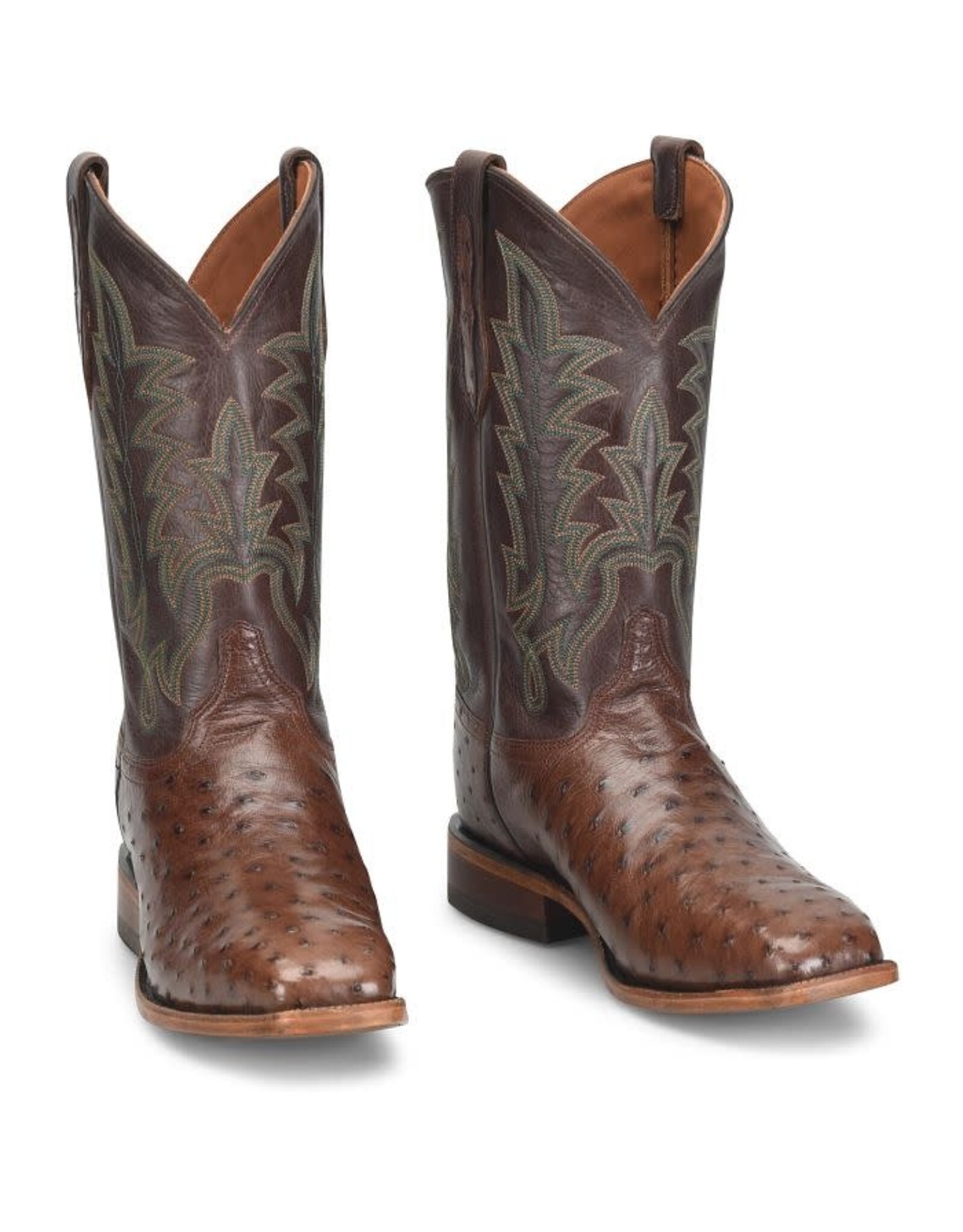 Justin Men's Rancher Kango Tobac Full Quill Ostrich GR5334 Western Boots