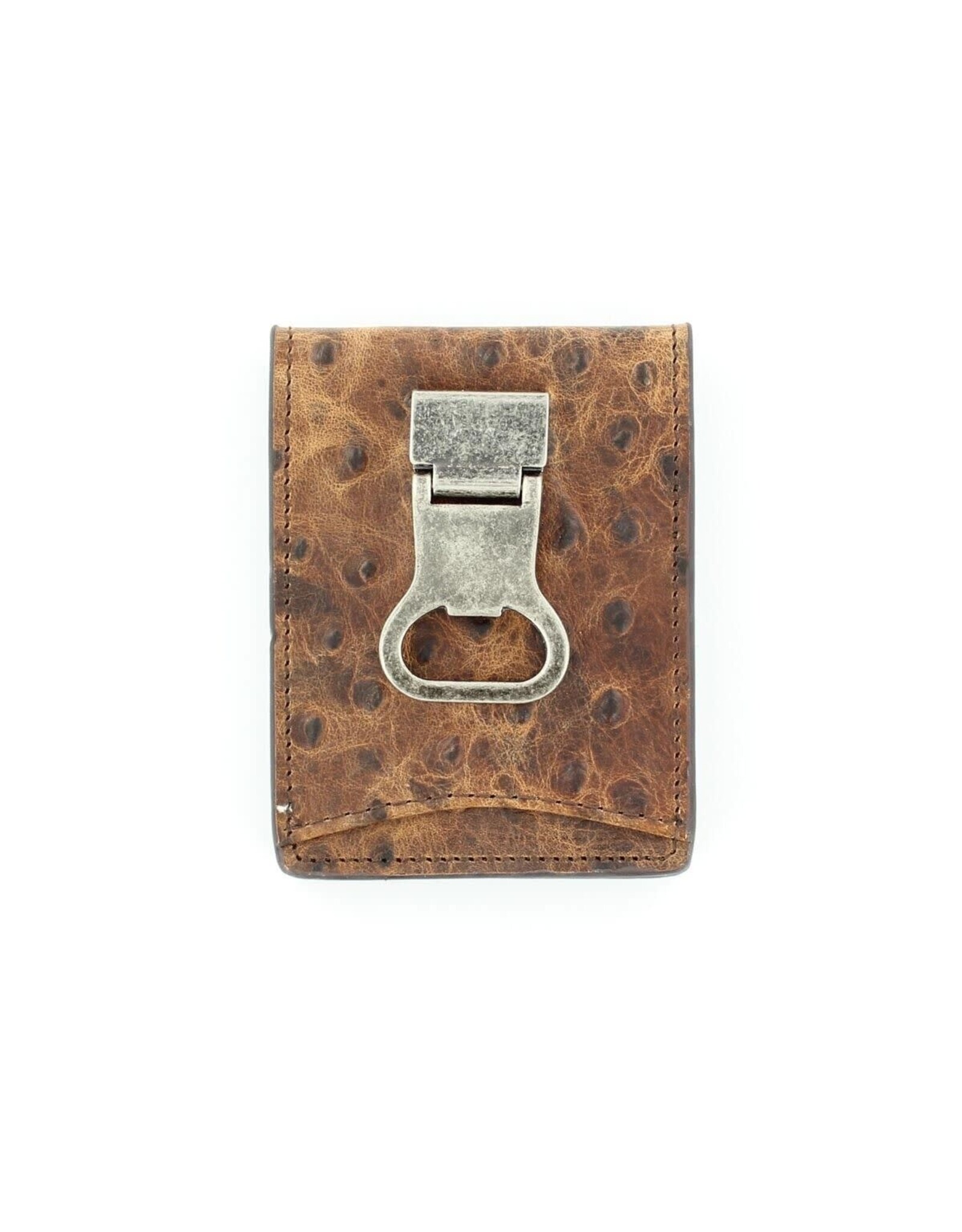 Nocona Nocona Brown Ostrich N5488602 Money Clip Wallet