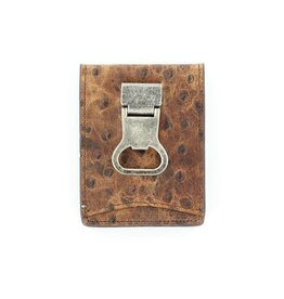 Nocona Nocona Brown Ostrich N5488602 Money Clip Wallet