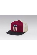 Kimes Ranch Kimes Ranch Cody Flag Burgundy Trucker Cap