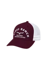 Kimes Ranch  Cantor Burgundy Trucker Cap