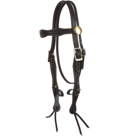Tucker Heritage Cheyenne Headstall 367H-1T11-G Chestnut-Tooled