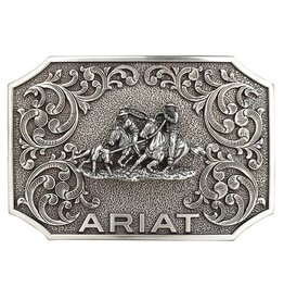 Ariat Ariat Team Roper Silver A37011 Belt Buckle